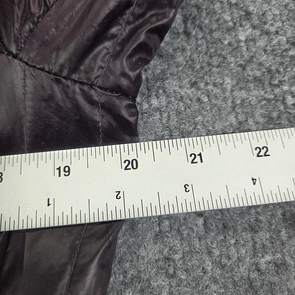 Laundry By Shelli Segal Jacket Womens Medium Purple Hooded Down Puffer Quilted - Picture 6 of 9